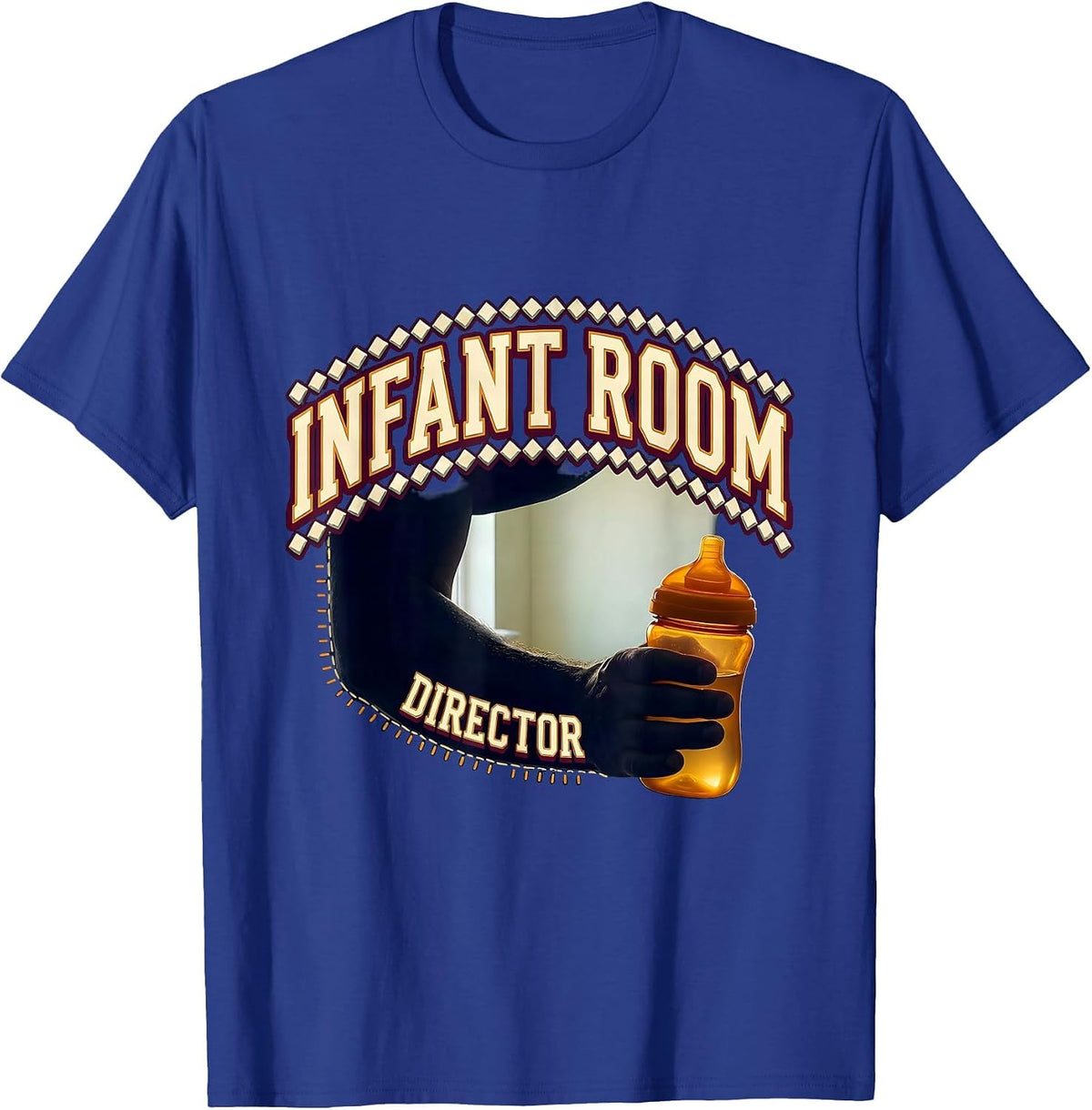 Men's Infant Room Director Funny Daycare Provider Childcare T-Shirt - Royal Blue