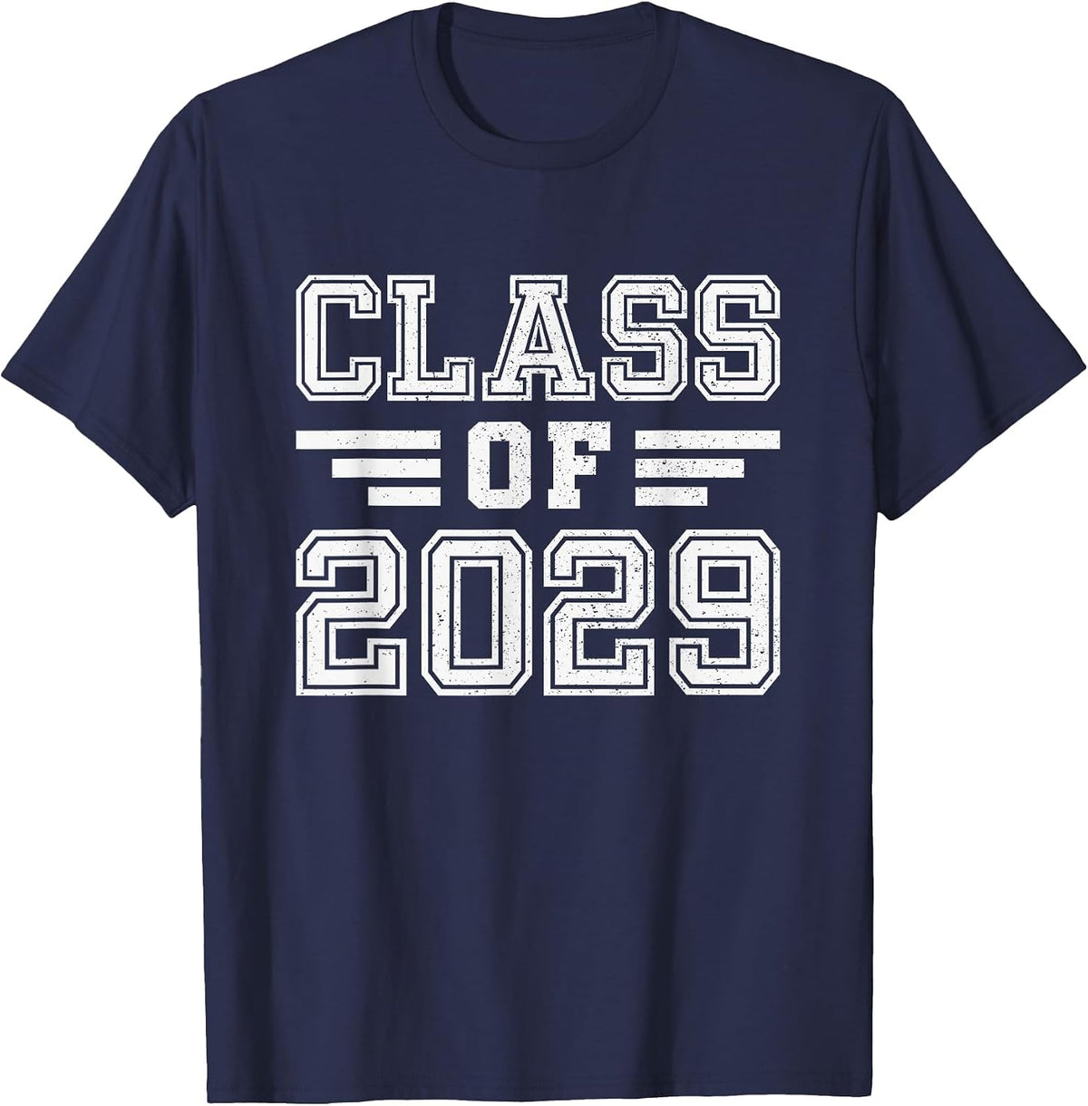 Class of 2029 College University High School Future Graduate T-Shirt - Navy Blue