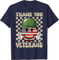 Day Memorial Day Partiotic T-Shirt - Navy Blue