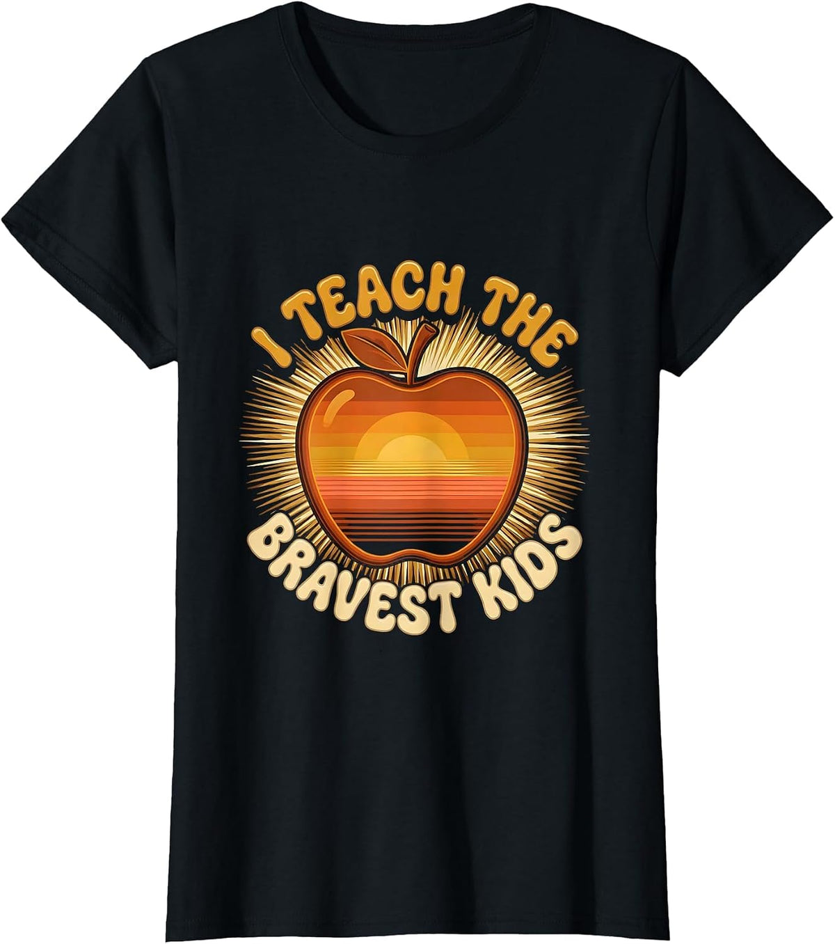 I Teach The Bravest Kids Special Education Design T-Shirt - Black