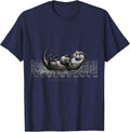 Professional Floater Funny Otter Lover Gift T-Shirt - Navy Blue