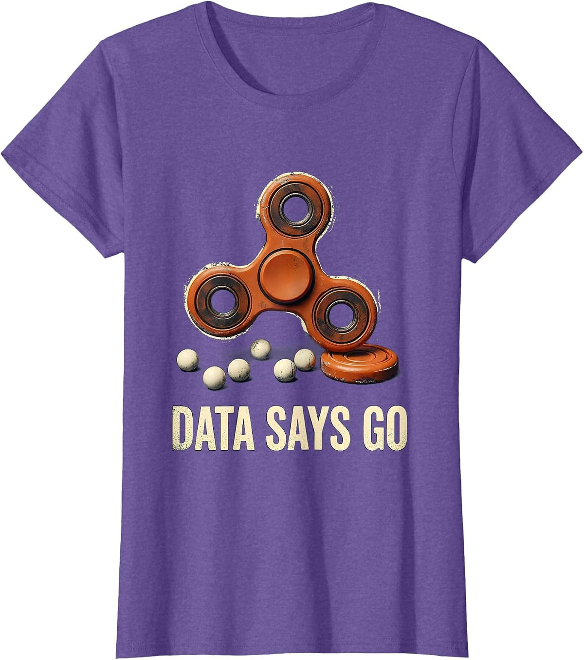 Data Says Go Funny Special Education Teacher SPED Support T-Shirt - Purple Heather