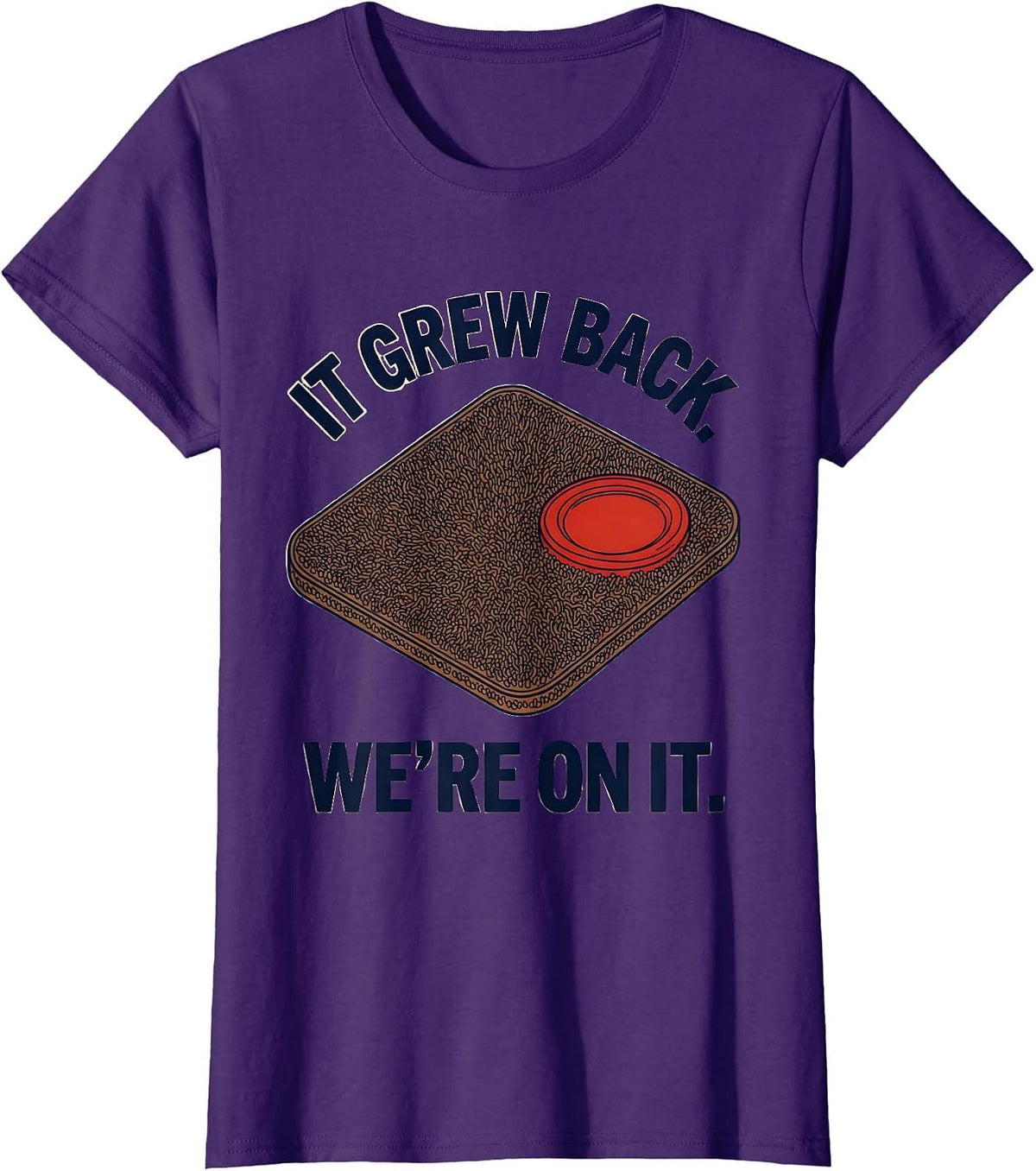 Women's It Grew Back We're On It Funny Lab Week Biologist T-Shirt - Purple