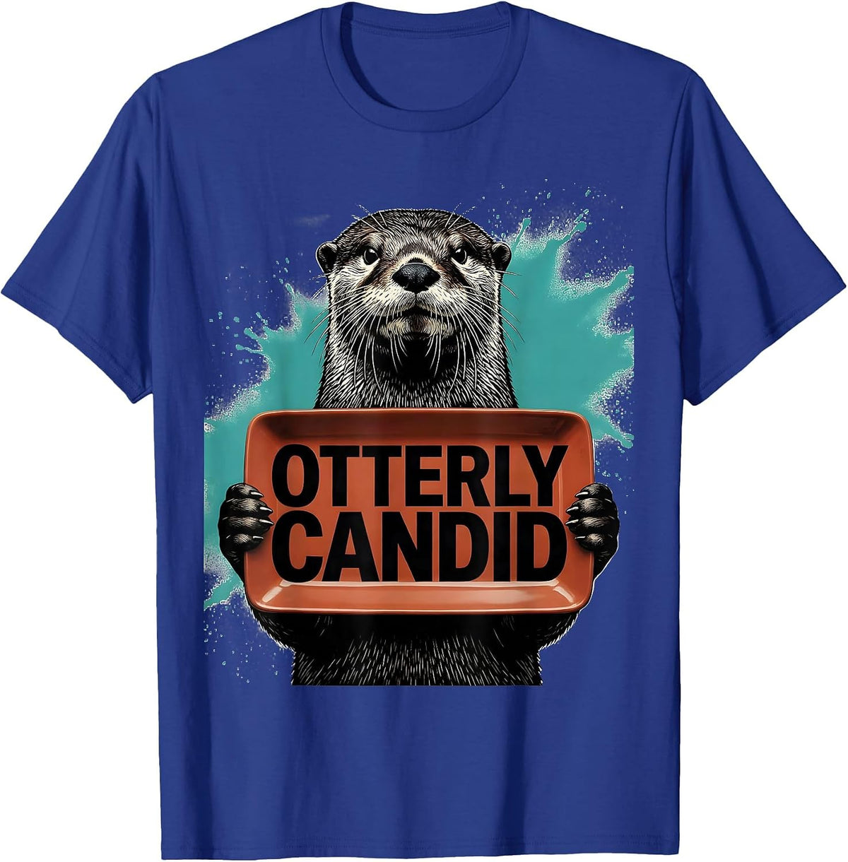 Men's Otterly Candid Funny Otter Lover Gifts For Kids Teens T-Shirt - Royal Blue