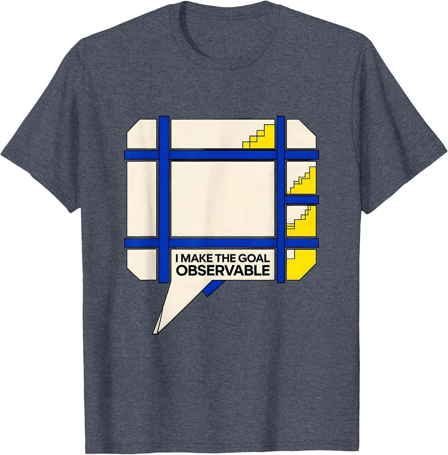 I Make The Goal Observable Geometric Special Education T-Shirt - Heather Blue