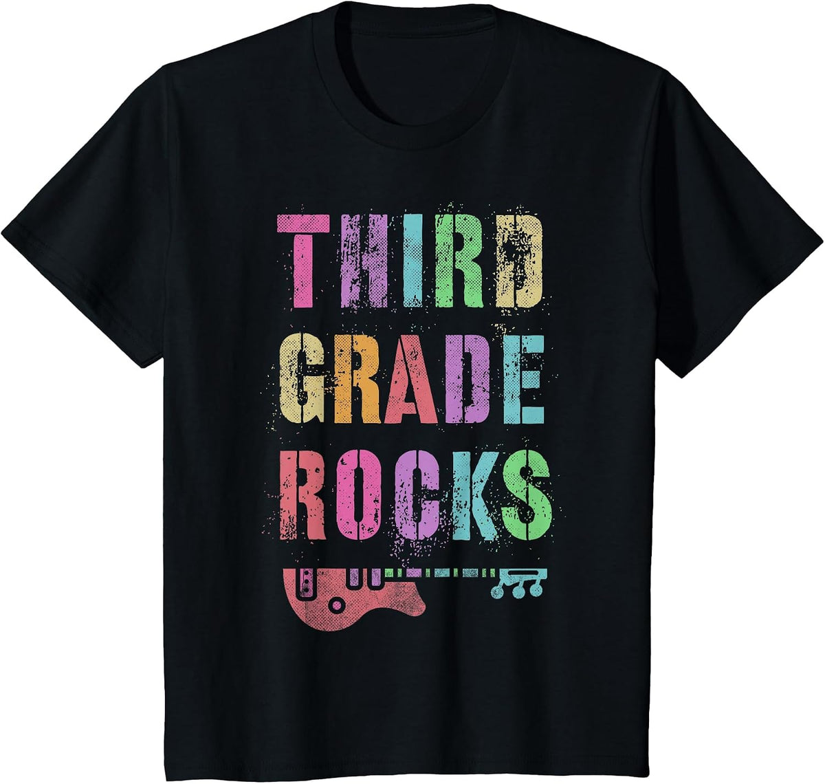 3rd Grade Rocks Teacher Rockstar Team Third Grader is My Jam T-Shirt - Black