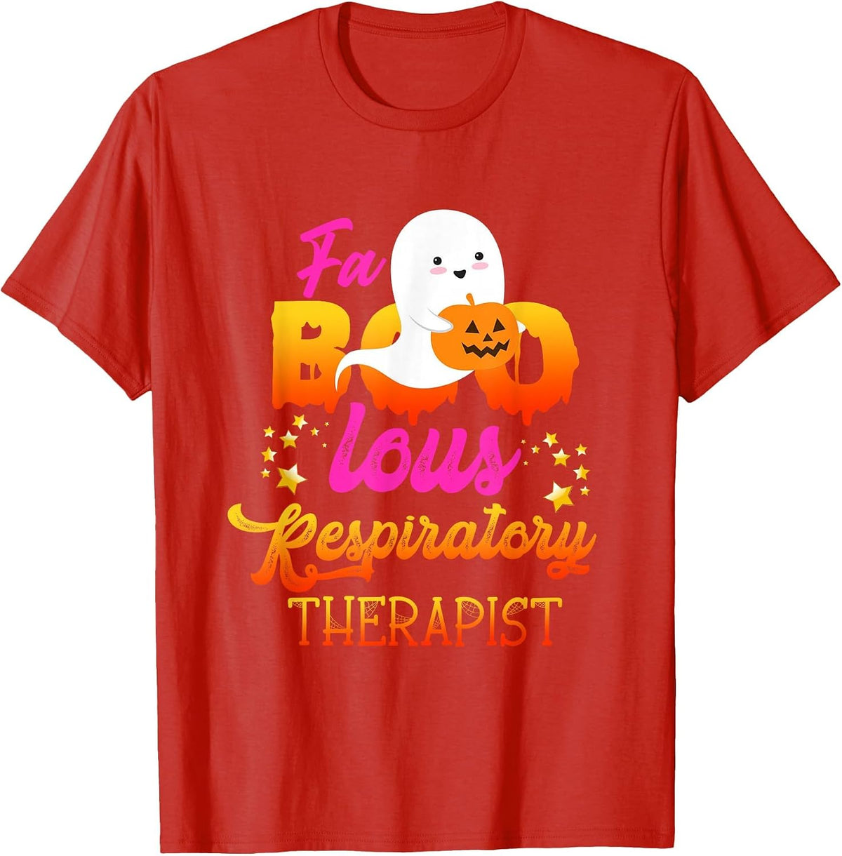 Faboolous Respiratory Therapist Halloween Trick Or Treat T-Shirt - Red