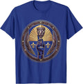 Mardi Gras Jeweled Goblet Gloved Hand Design T-Shirt - Royal Blue