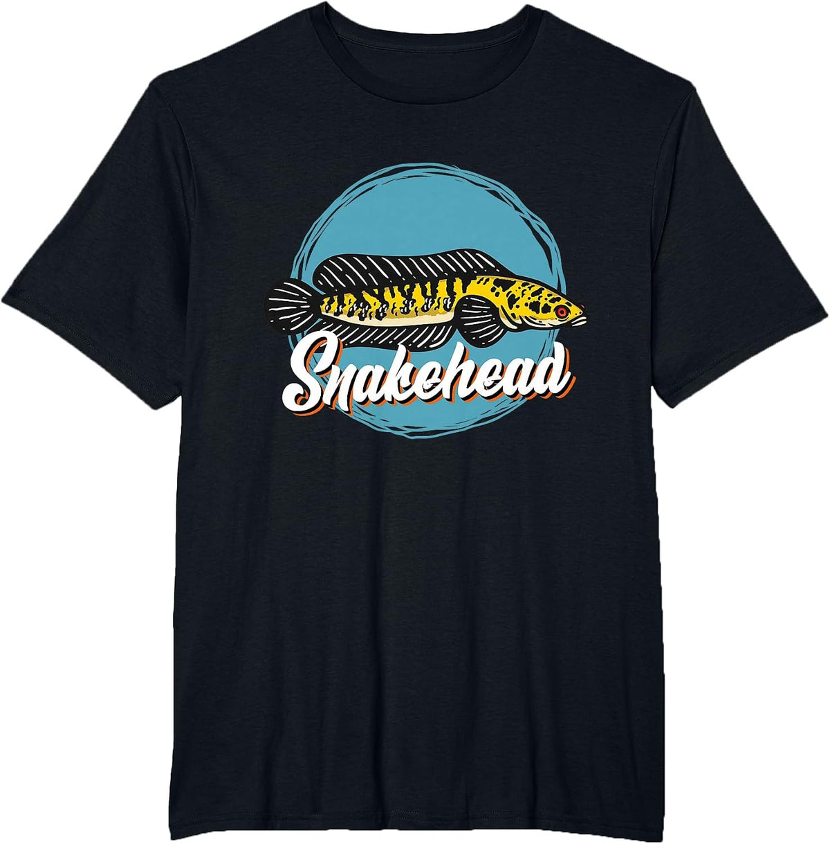 Snakehead Aquarium Fish Tank T-Shirt - Black
