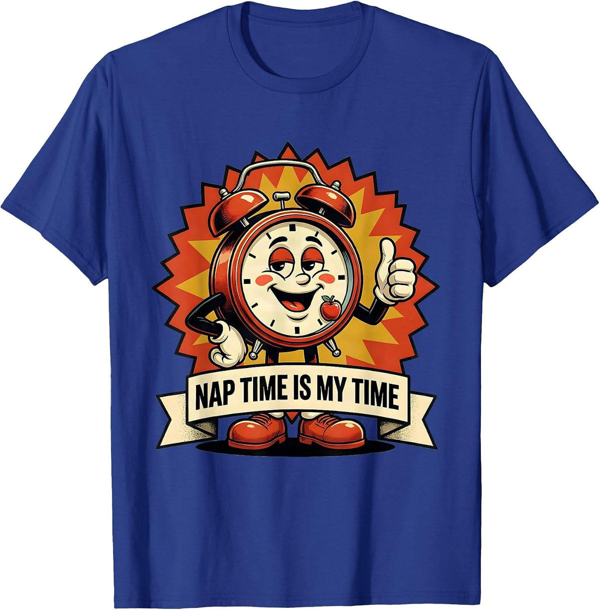 Nap Time Is My Time PreK Teacher Design T-Shirt - Royal Blue