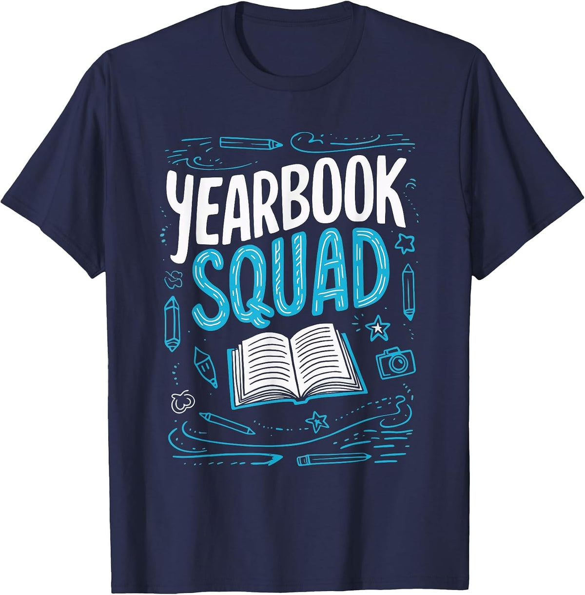 Yearbook Squad T-Shirt - Navy Blue
