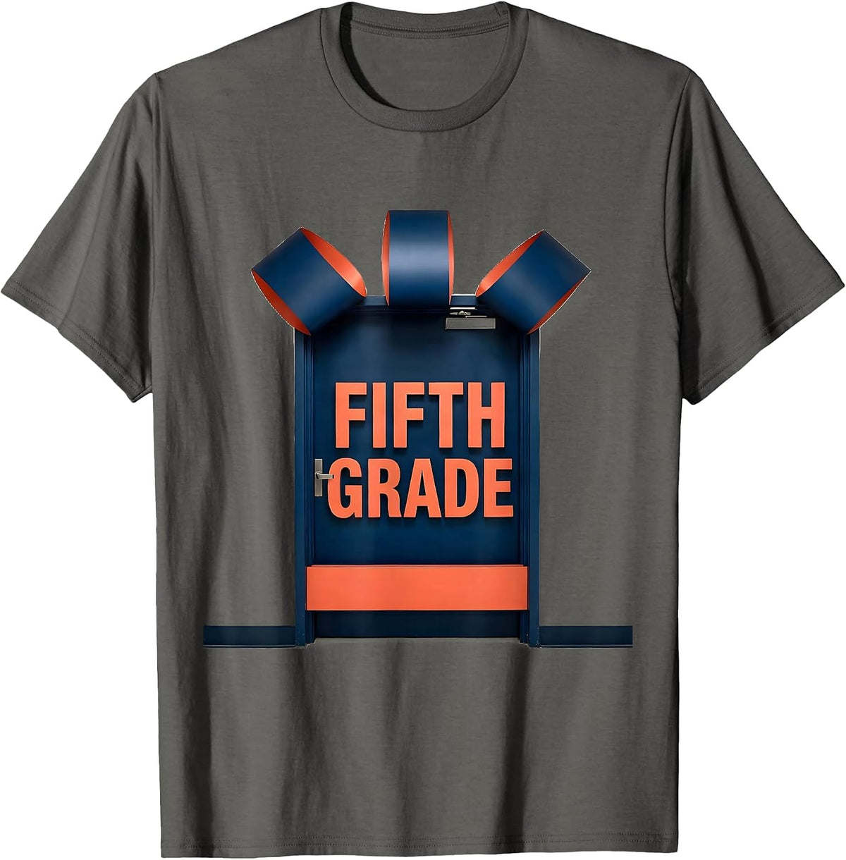 Men's Fifth Grade Cute Preppy Back To School Girl Teacher T-Shirt - Asphalt Grey