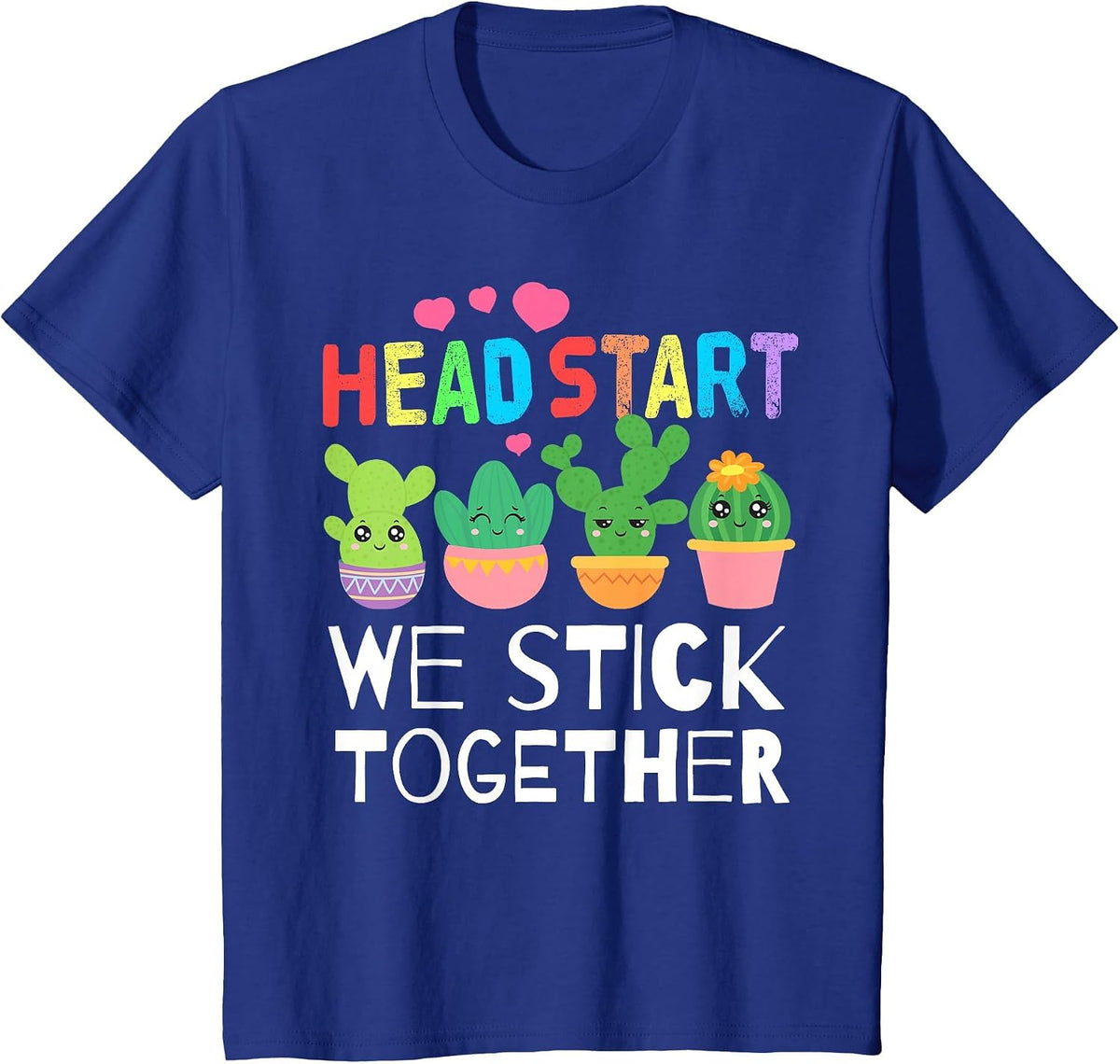 Teacher Early Childhood Education Preschool Head Start Crew T-Shirt - Royal Blue