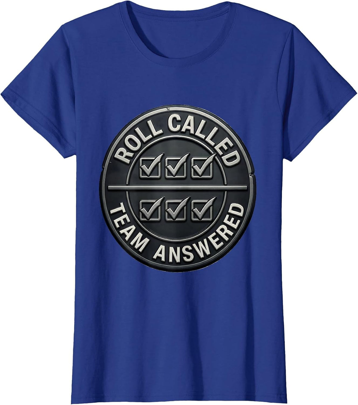Women's Roll Called Team Answered Special Education Teacher Squad T-Shirt - Royal Blue