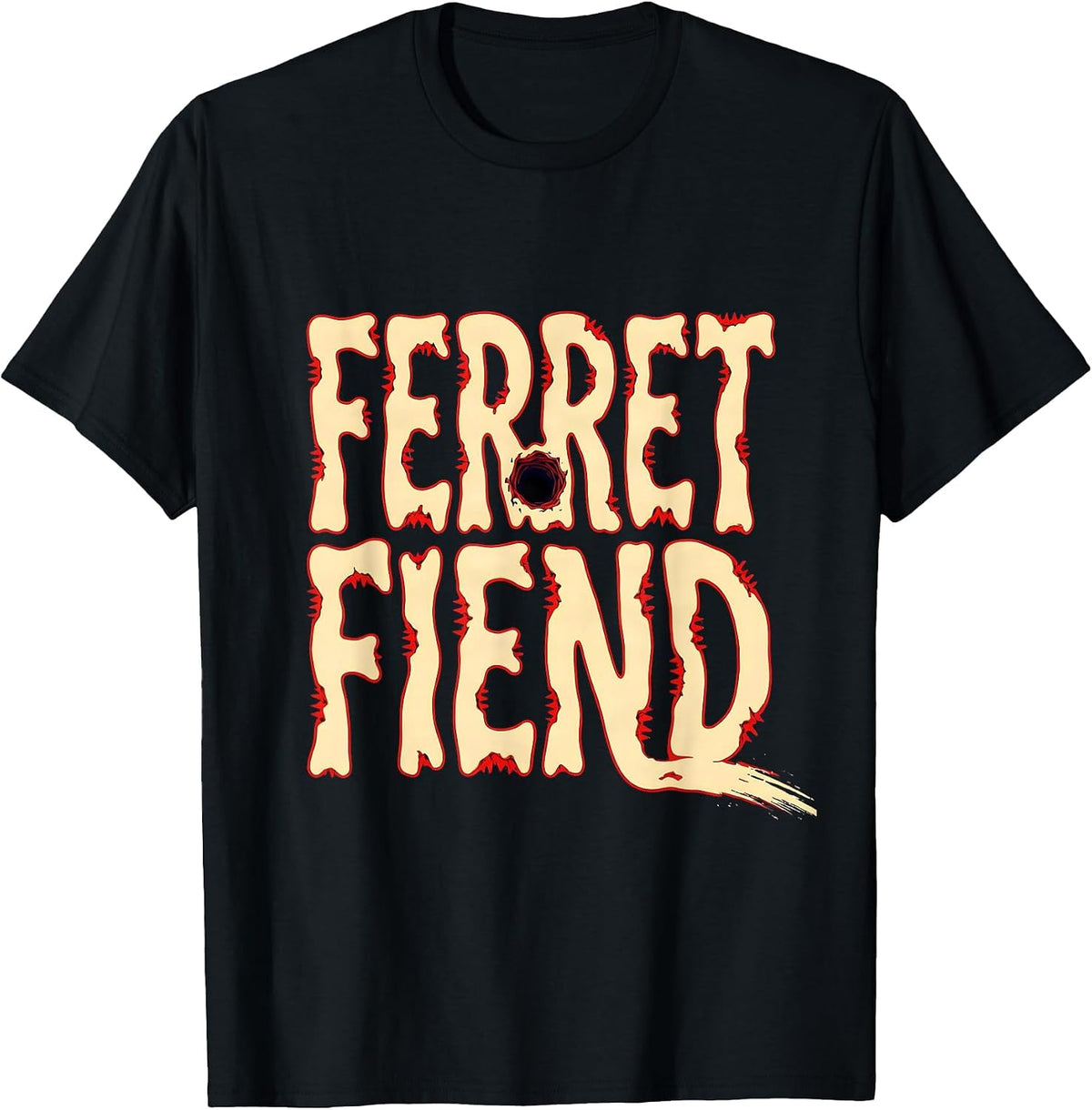Men's Ferret Fiend Funny Ferret Lover Gift For Ferret Owners T-Shirt - Black