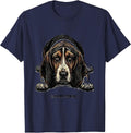 I Am Not Rushing Funny Basset Hound Dog Lover Gift For Dad T-Shirt - Navy Blue