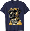 I Don't Do Apologies Funny Great Dane Meme Dog Lover Humor T-Shirt - Navy Blue