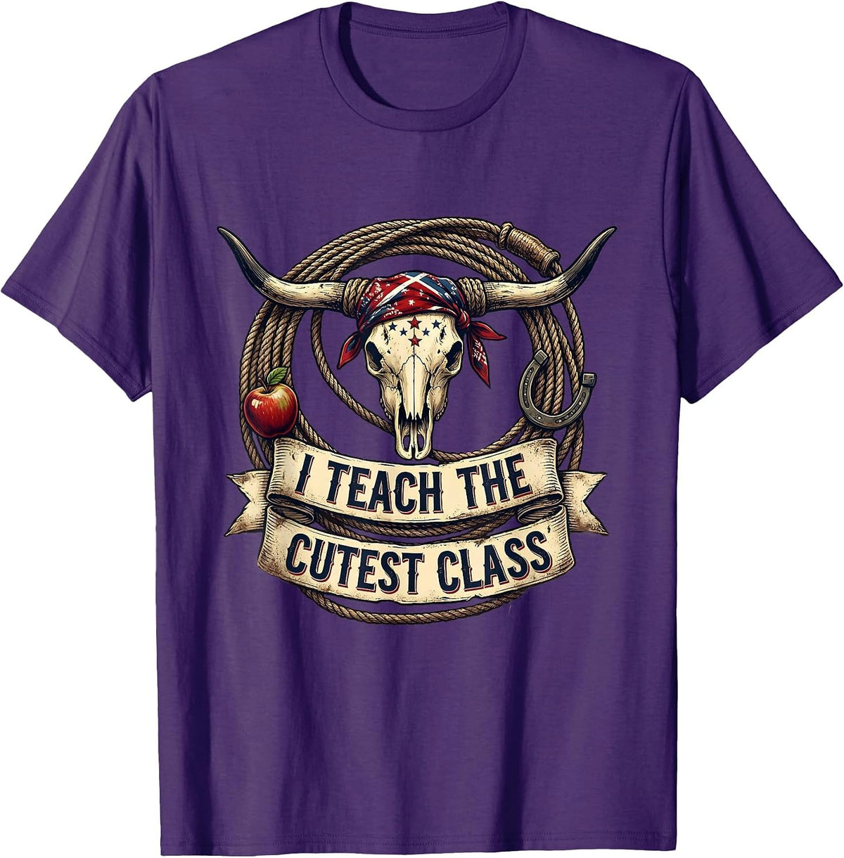 I Teach The Cutest Class Kindergarten Teacher T-Shirt - Purple