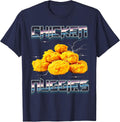 Chicken Nuggets Nuggies Meme Band T-Shirt - Navy Blue