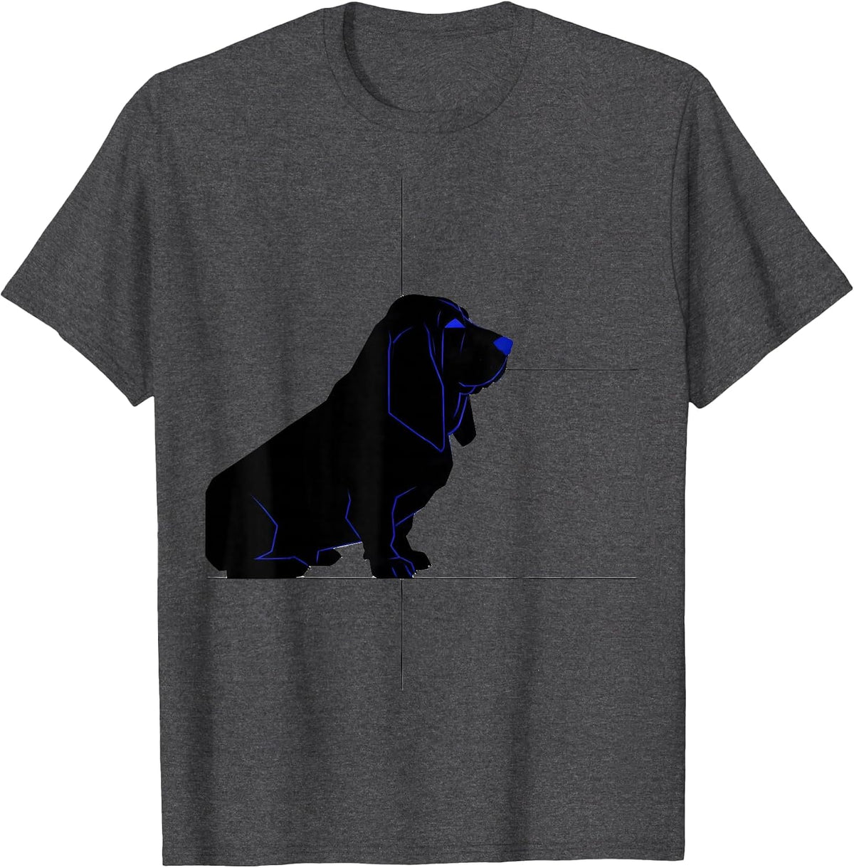 Basset Hound Dog Breed Funny Dog Lover Gift T-Shirt - Dark Heather Grey