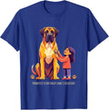 Promoted To My Great Dane's Assistant Funny Dog Lover Gift T-Shirt - Royal Blue