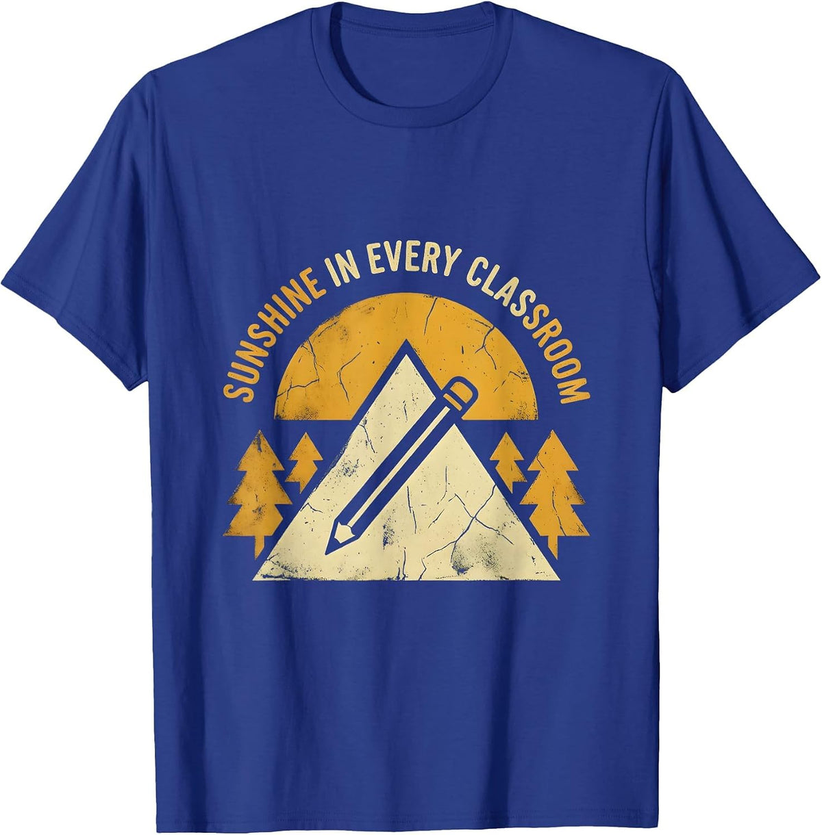 Sunshine In Every Classroom Kindergarten Teacher T-Shirt - Royal Blue