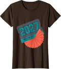 Women's Welcome, 2027! Happy New Year Party Family Matching T-Shirt - Brown