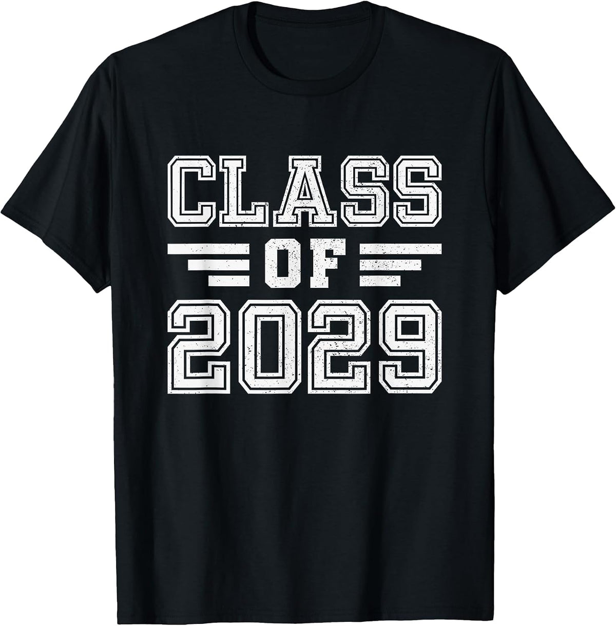 Class of 2029 College University High School Future Graduate T-Shirt - Black