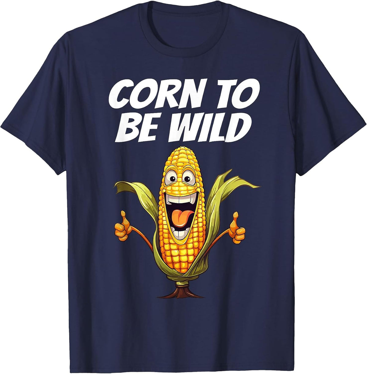 Funny Corn Shirt Men Women Corn On The Cob Costume Farmer T-Shirt - Navy Blue