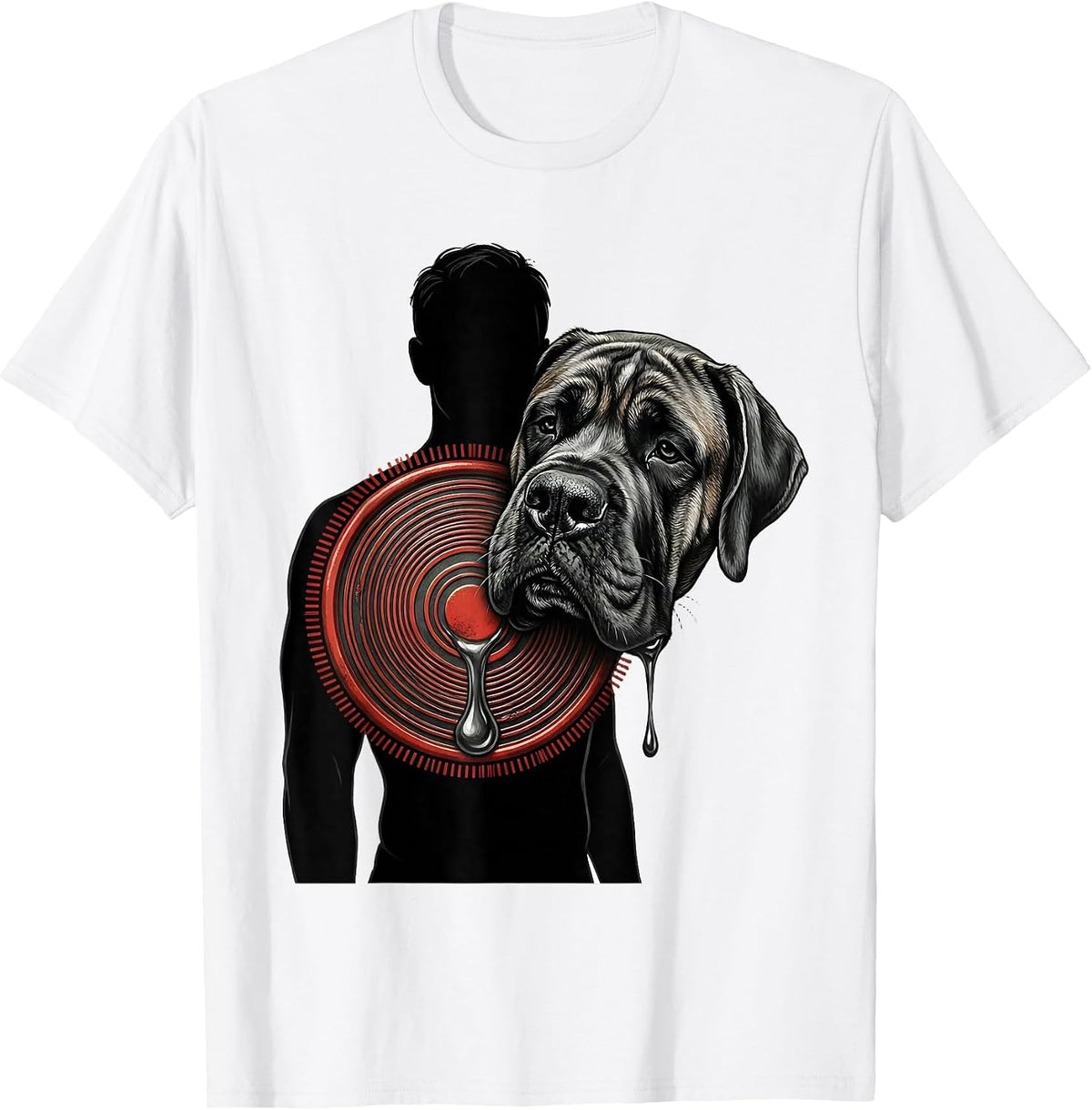 Men's Great Dane Drool Jowl Humor Dog Lover Gift T-Shirt - White