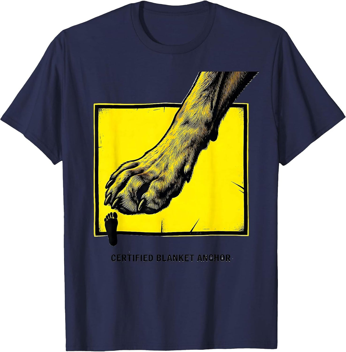 Men's Certified Blanket Anchor Funny Great Dane Owner Dog Mom Dog T-Shirt - Navy Blue