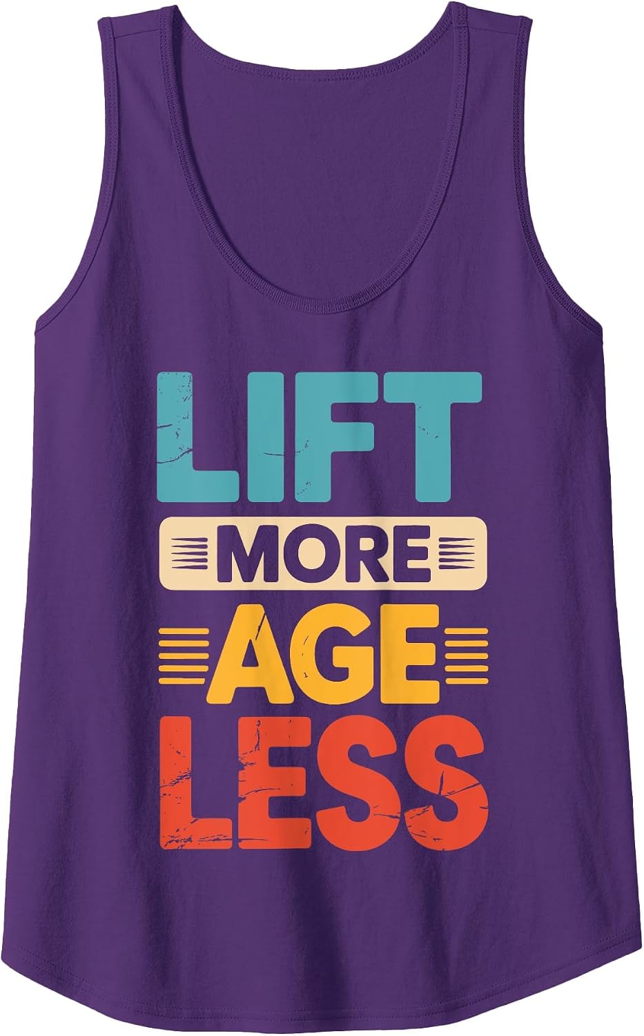 Lift More Age Less Tank Top - Purple