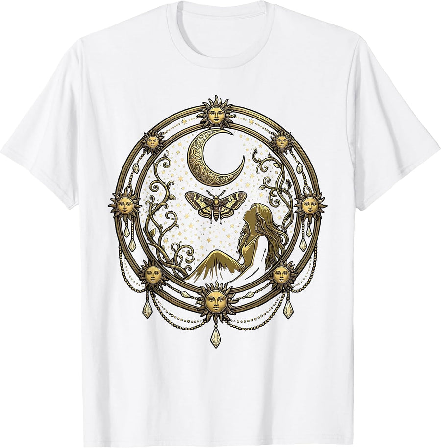 Men's Mira Night Sky Stargazing Illustration T-Shirt - White