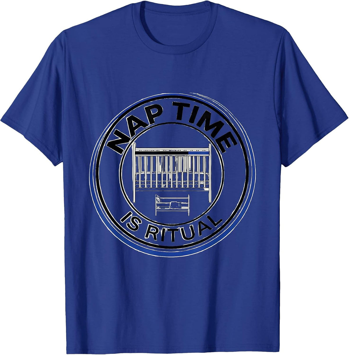 Men's Nap Time Is Ritual Swiss International Daycare Teacher T-Shirt - Royal Blue