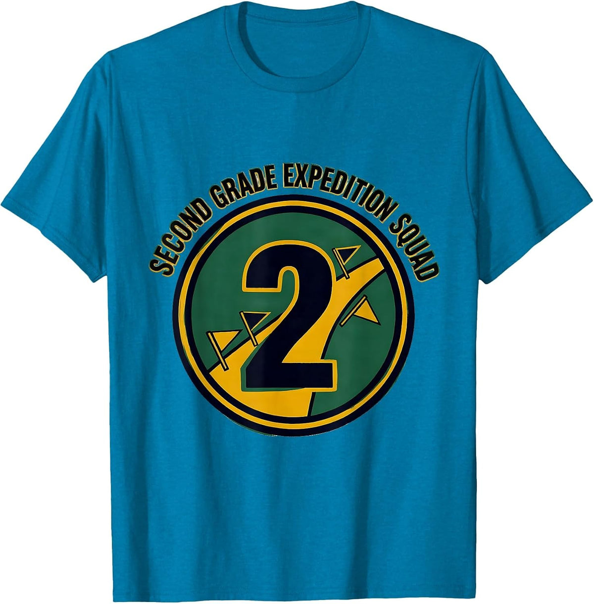 Second Grade Expedition Squad Cute 2nd Grade Back To School T-Shirt - Sapphire Blue