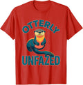 Men's Otterly Unfazed Funny Otter Lover Gifts For Kids Teens T-Shirt - Red