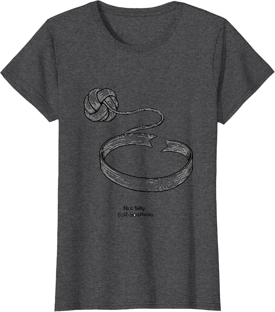 Women's Not Silly Self-Soothing Special Education Teacher Autism T-Shirt - Dark Heather Grey