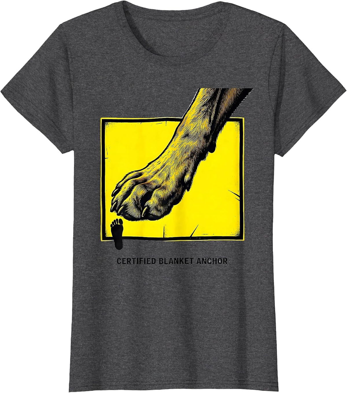 Women's Certified Blanket Anchor Funny Great Dane Owner Dog Mom Dog T-Shirt - Dark Heather Grey