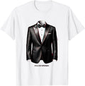Men's Style Is My Superpower Tuxedo Design T-Shirt - White
