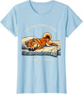 Women's The Shiba Claimed The Bed. I Claimed A Corner. Funny T-Shirt - Baby Blue
