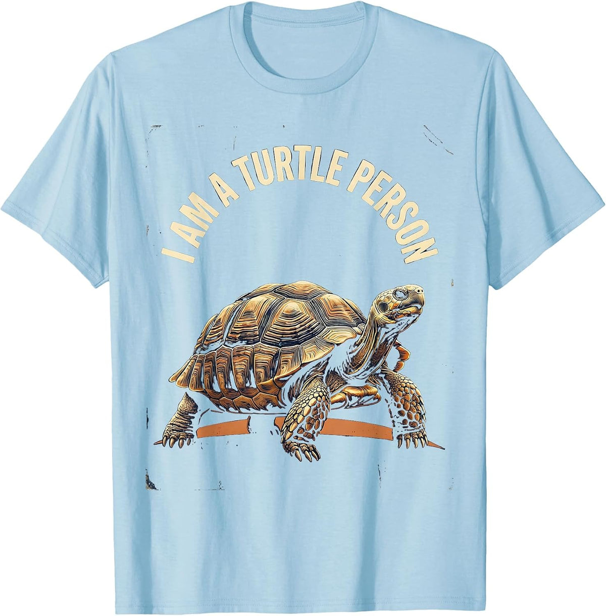 Men's I Am A Turtle Person Vintage Turtle Lover Gift T-Shirt - Baby Blue