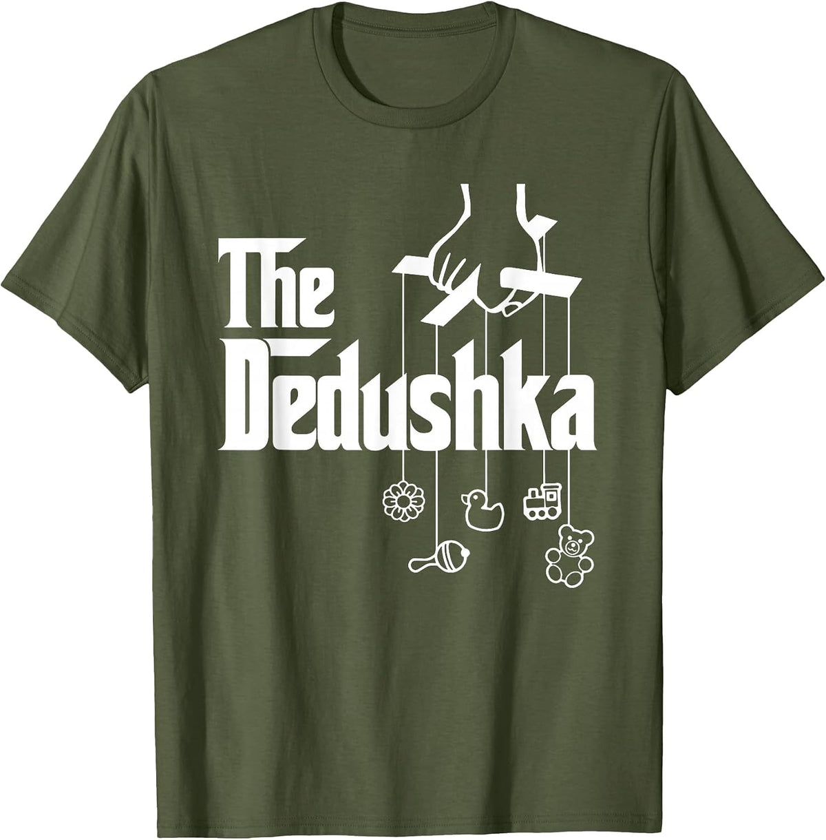 The Dedushka Russian Grandfather T-Shirt T-Shirt - Olive Green