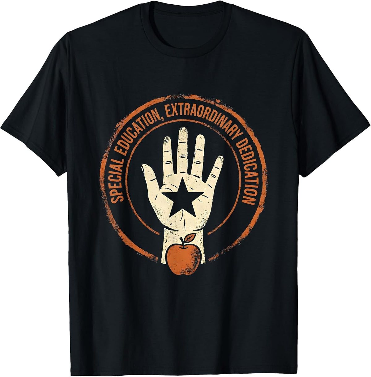 Men's Special Education Extraordinary Dedication Teacher T-Shirt - Black