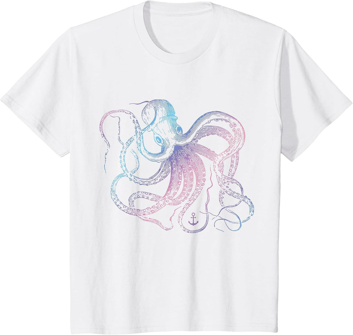 Octopus Cool Vintage Marine Biologist Ocean Sea T-Shirt - White