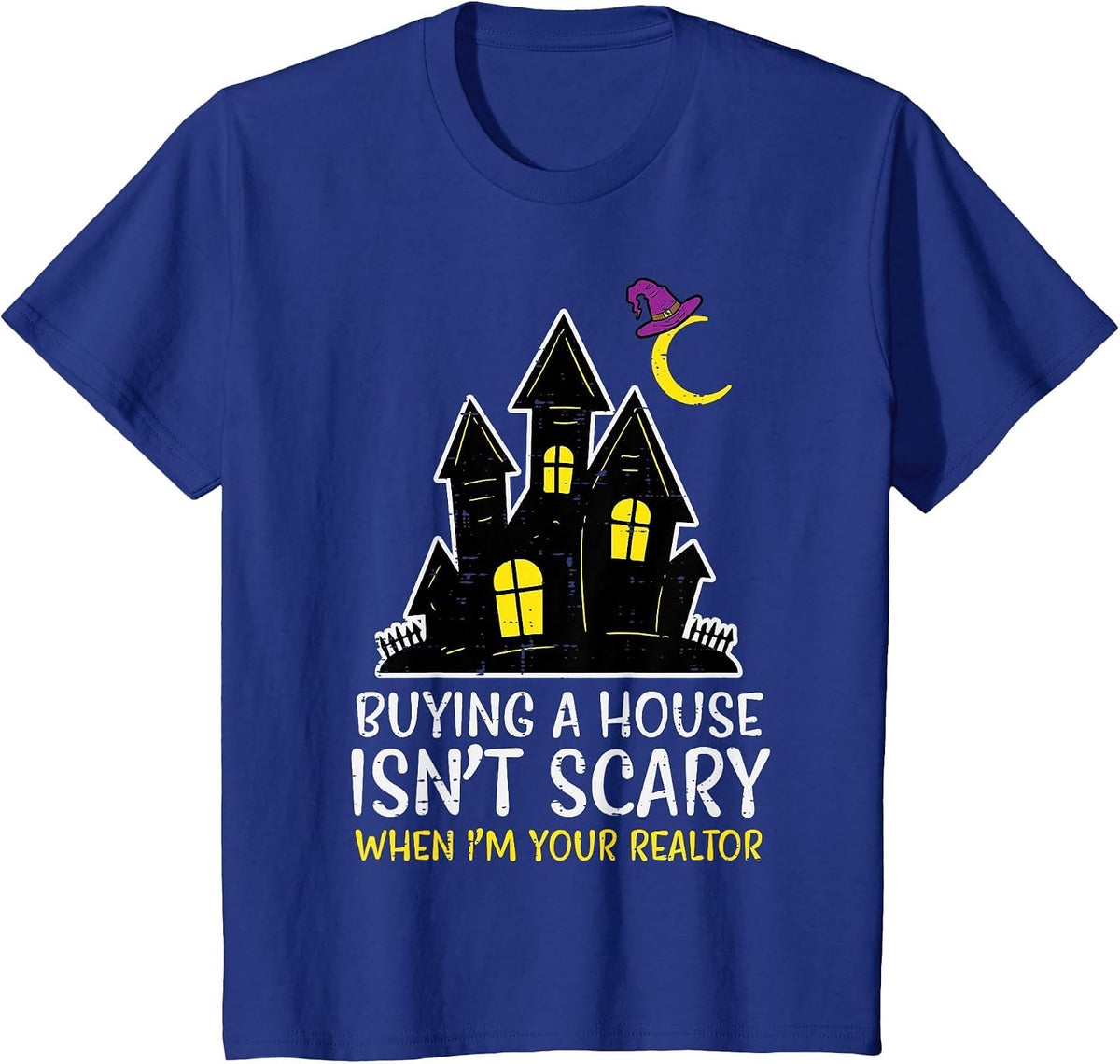 Halloween Realtor Buying House Isnt Scary Costume Women Men T-Shirt - Royal Blue
