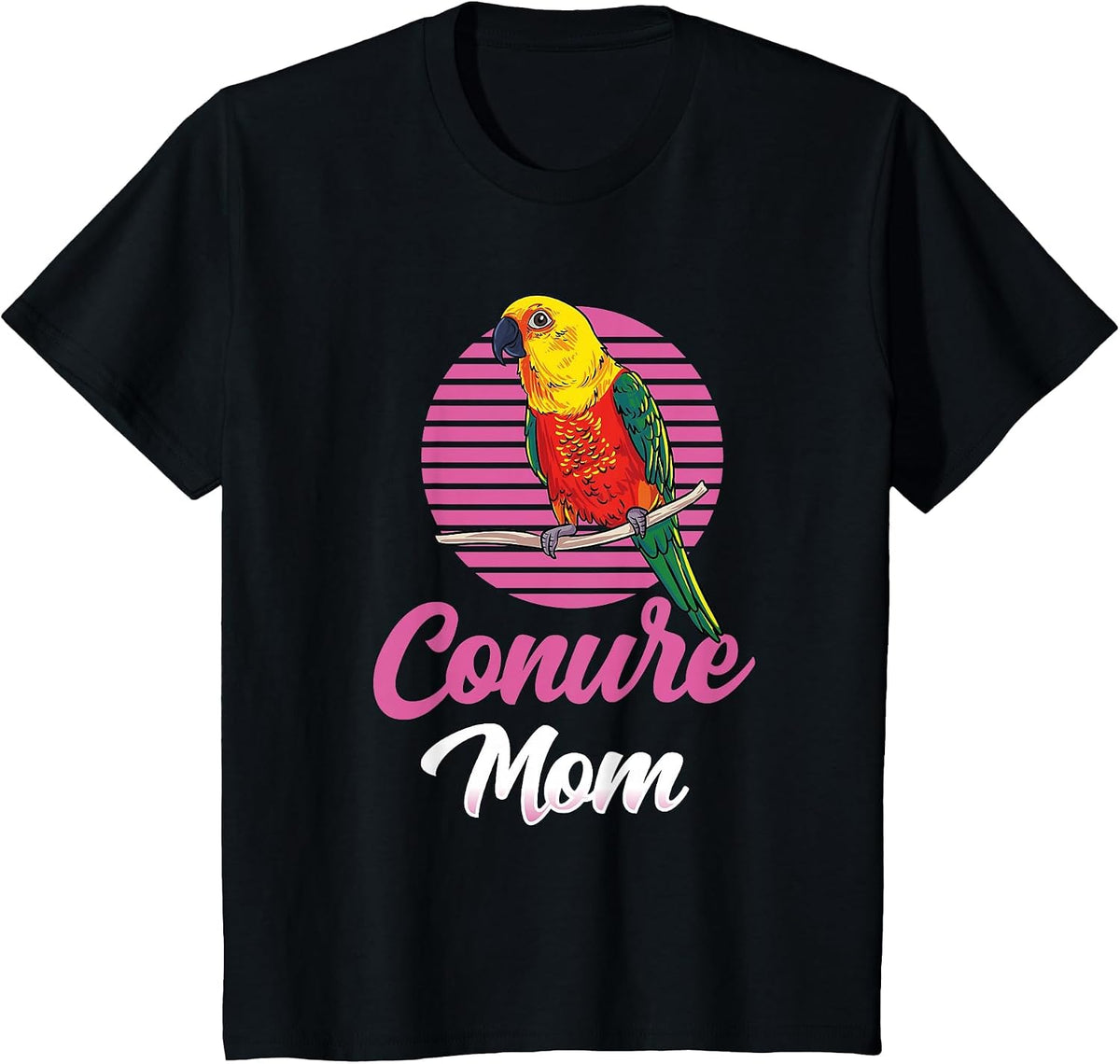 Sun Conure Parrot - I Love My Sweet Conure T-Shirt - Black