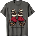 This Happens Every Night Now Funny Ferret Lover Christmas T-Shirt - Asphalt Grey