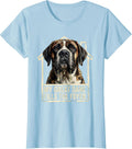 Women's My Great Dane Fills The Foyer Funny Dog Owner Breed Humor T-Shirt - Baby Blue
