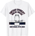 Men's Сметану привезут после обеда — Sour Cream: After Lunch T-Shirt - White