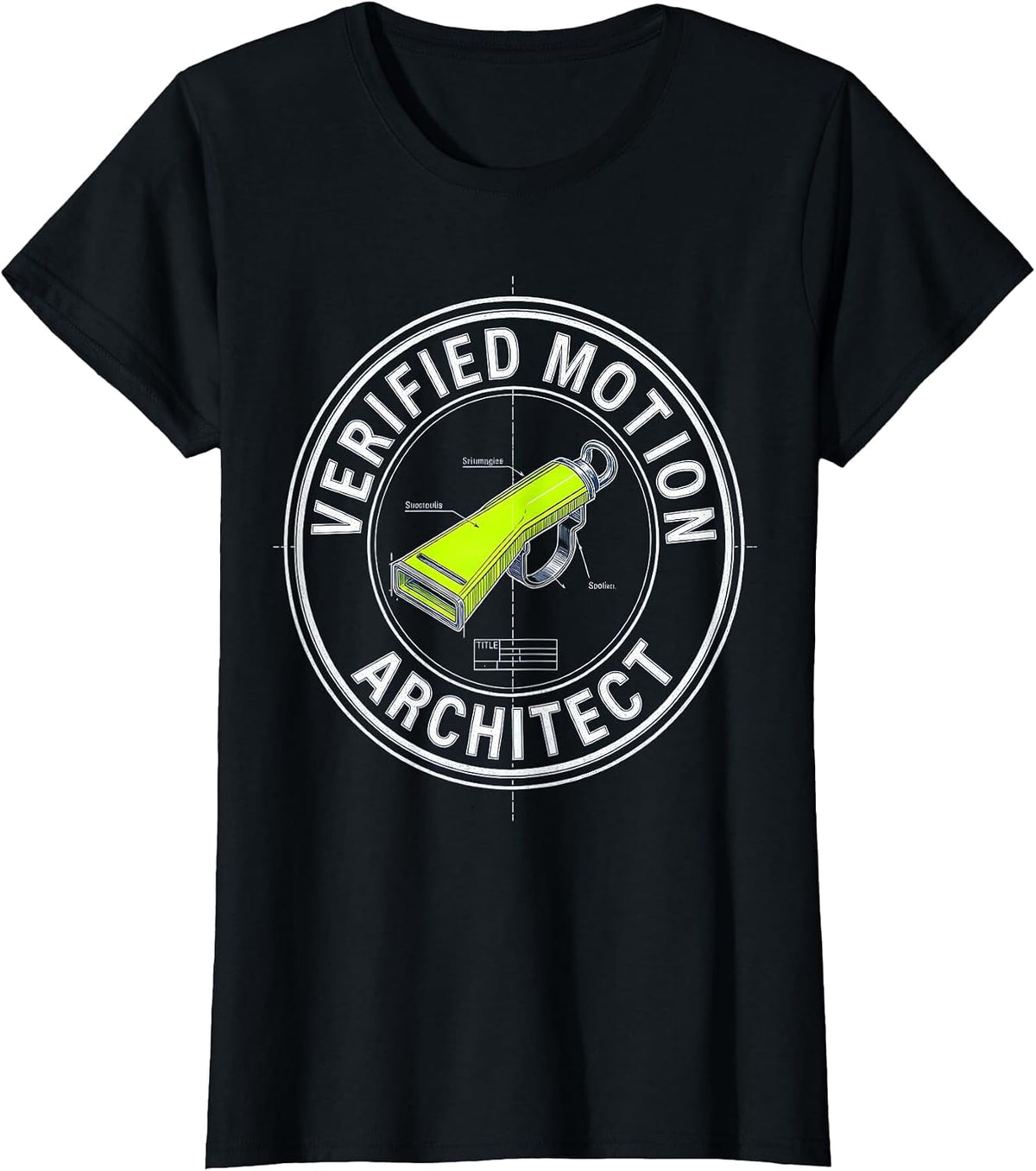 Verified Motion Architect Funny PE Teacher Back To School T-Shirt - Black